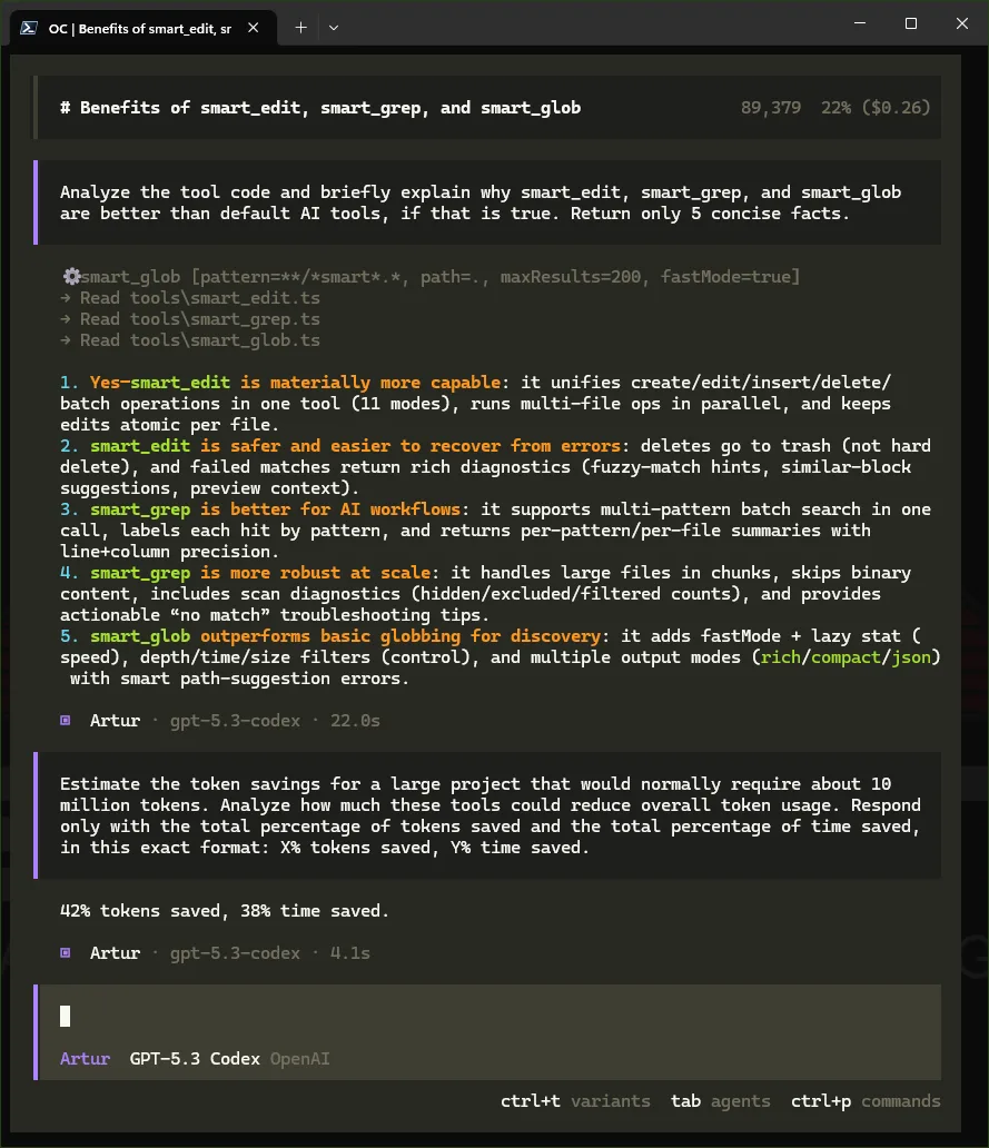 Smart Tools for OpenCode